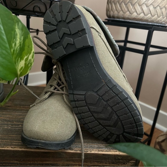 Rock & Candy Olive Green/Camo Lace-Up Boots - Picture 6 of 6